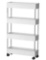 LOSTIS BLACK Storage Trolley Rolling Cart Utility Cart 4-Tier Thicker