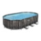 Bestway Power Steel 22ft x 12ft x 48in Above Ground Oval Pool Set
