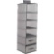 Delta Children 6-Shelf Hanging Storage Unit with 2 Drawers, Grey