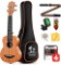 Donner Concert Ukulele Beginner Mahogany 23 Inch
