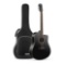 Donner Black Acoustic Guitar for Beginner