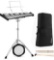 Eastar Advanced 32 Note Glockenspiel Xylophone Bell Kit. With 8In Drum Practice Pad