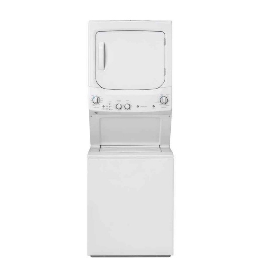 GE - 3.8 Cu. Ft. Top Load Washer and 5.9 Cu. Ft. Electric Dryer Laundry Center - White