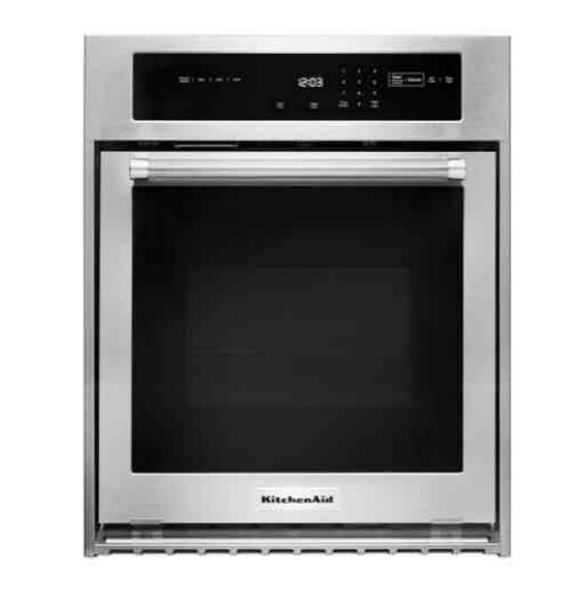 KitchenAid - 24" Built-In Single Electric Convection Wall Oven