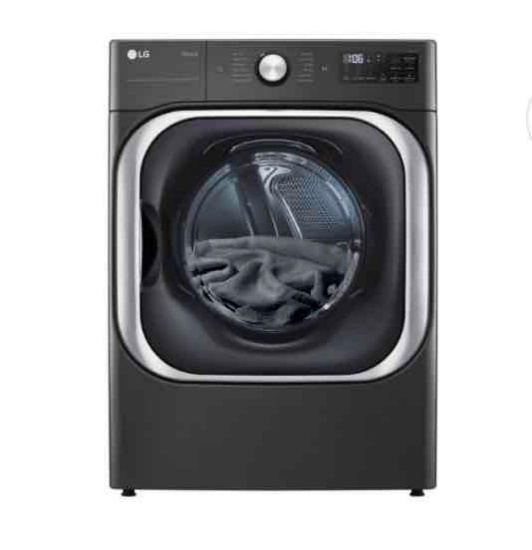 LG - 9.0 Cu. Ft. Stackable Smart Electric Dryer