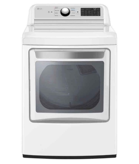 LG - 7.3 Cu. Ft. Smart Gas Dryer. EasyLoad Door