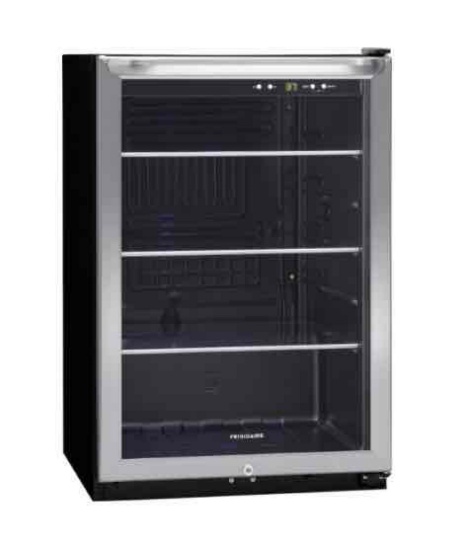 Frigidaire - 138-Can Beverage Center - Stainless Steel