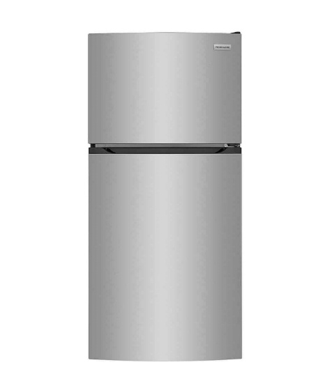 Frigidaire - 13.9 Cu. Ft. Top-Freezer Refrigerator - Brushed Steel
