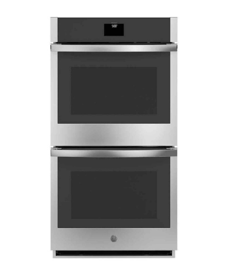 GE - 27" Built-In Double Electric Convection Wall Oven - Stainless Steel