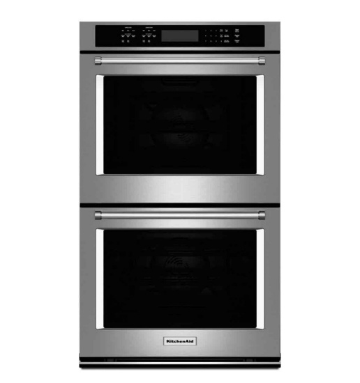 KitchenAid - 30" Built-In Double Electric Convection Wall Oven - Stainless Steel