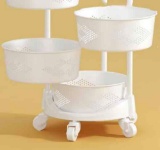Multi-Layer Kitchen Storage Shelf Round Layered