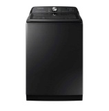 Samsung - 5.1 Cu. Ft. High-Efficiency Smart Top Load Washer with ActiveWave Agitator - Brushed Black