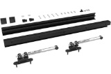 JUBEST Sliding Barn Aluminum Glass Sliding Door Hardware Track GRAY