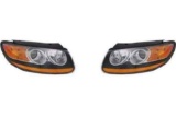 For Hyundai Santa Fe Headlight Assembly 2010 2011 2012 Pair Driver and Passenger Side
