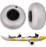 RIAHNEAH 4 Beach Balloon Wheels, Portable 9 Inch Kayak Inflatable Tyre
