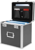 Locking Storage Box, Aluminum Storage Trunk with Combination Lock
