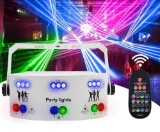 Party Lights DJ Disco Light, AMKI RGB Patterns Strobe Lights