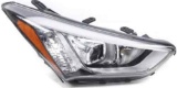 Hteedy Front Headlight Assembly for 2013 2014 2015 2016 Santa Fe Models Halogen Headlight Headlamp