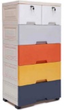 WOQLIBE 6 Drawer Chest Dresser Cabinet