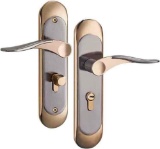 KEBIAO LOCKS Front Door Handle Set with Single Cylinder Deadbolt and Lever Handle
