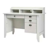 Costway 48 in. Rectangular White Wood 4-Drawer Computer Desk PC
