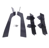 Rear Diffuser & Rear Side Splitters, Fin Car Side Fender Skirt Lip Shape Side 4pcs Kit for Ford