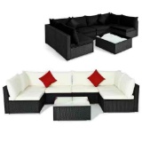 Black Cushions For Sectional Sofas For Model: HW70659WB-13