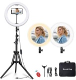 MountDog LED Ring Light Dimmable Selfie Ring