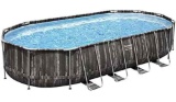 Bestway Power Steel 22Ft x 12FT x 48In Above Ground Oval Pool Set