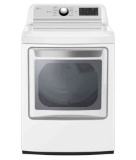 LG - 7.3 Cu. Ft. Smart Gas Dryer. EasyLoad Door