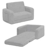 Delta Children Cozee Flip-Out Sherpa 2-in-1 Convertible Chair