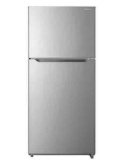 Insignia? - 18 Cu. Ft. Top-Freezer Refrigerator - Stainless Steel