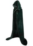 GRACIN Adult Costume Hooded Cloak, Unisex Full Length Velvet Cape for Halloween Party
