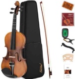 Eastar 4/4 Matte Full Size Violin Set for Adults Beginners with Hard Case ( Incomplete)