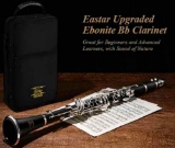 Eastar Commander Ebonite Silver Keys B Flat Wind Band Clarinet