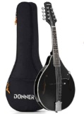 Donner A Style Mandolin Instrument Black
