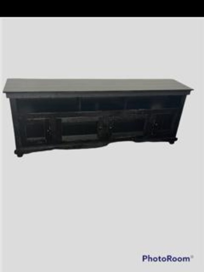 Black Rustic Tv Stand Online Auctions Proxibid   57 1 