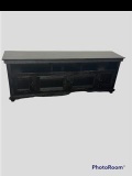 black rustic tv stand