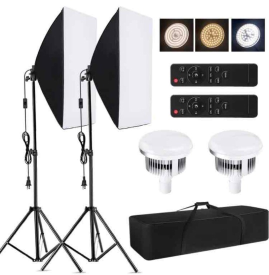 Mount Dog Andoer Studio Photography Light kit Softbox Lighting