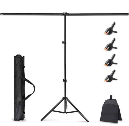 Mount dog T-Shape Backdrop Stand Kit,6.5x5ft