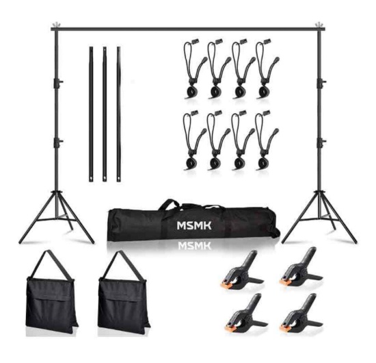 MsMk Photo Video Studio Backdrop Stand 6.5ft x 10ft