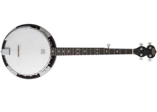 DL Deluxe 5-String Western Banjo with Wood Pot