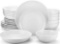 MALACASA 24-Piece Gourmet Porcelain Dinnerware Sets