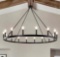 LynPon 16 Lights Black Wagon Wheel Chandelier, 47