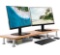 The Original Bamboo Dual Monitor Stand (As Seen On PBS) - 42 Inch Large Monitor Riser for Computer