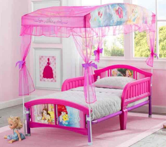 Delta Children Princess Canopy Toddler Bed