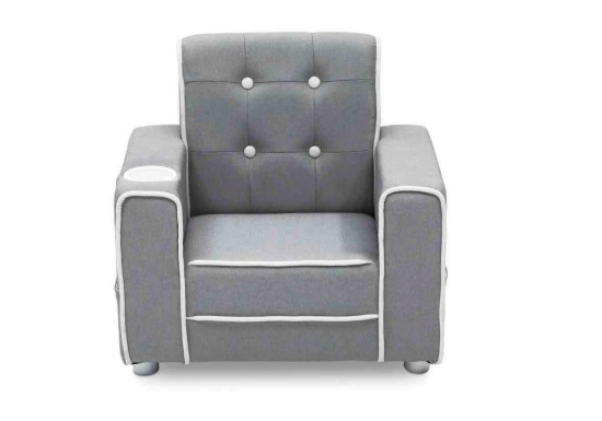 Delta Children Chelsea Kids Upholstered Chair with Cup Holder