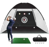 One Key Pull Expansion Design 10x7.5 Ft Golf Practice Net