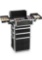 Makeup Case - 4 in 1 Professional Cosmetics Rolling Train Organizer with Aluminum Frame and Folding
