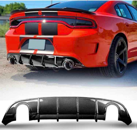 Rear Diffuser V3 Style dodge charge 15-23